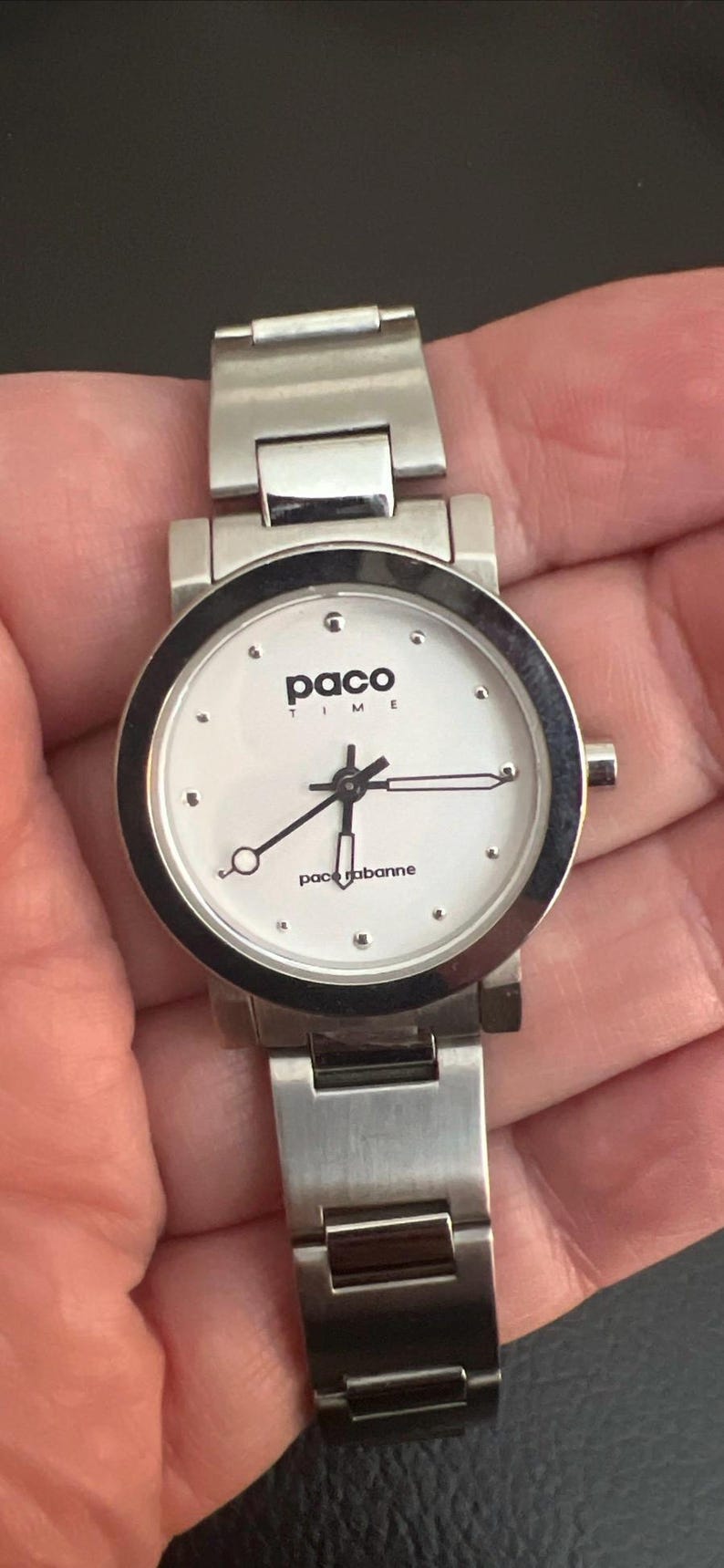 Fine Silver Plate Paco Rabanne PACO TIME Wristwatch (31) - Etsy