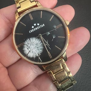 Fine Chronostar Gold Tone Ladies Dandelion Watch