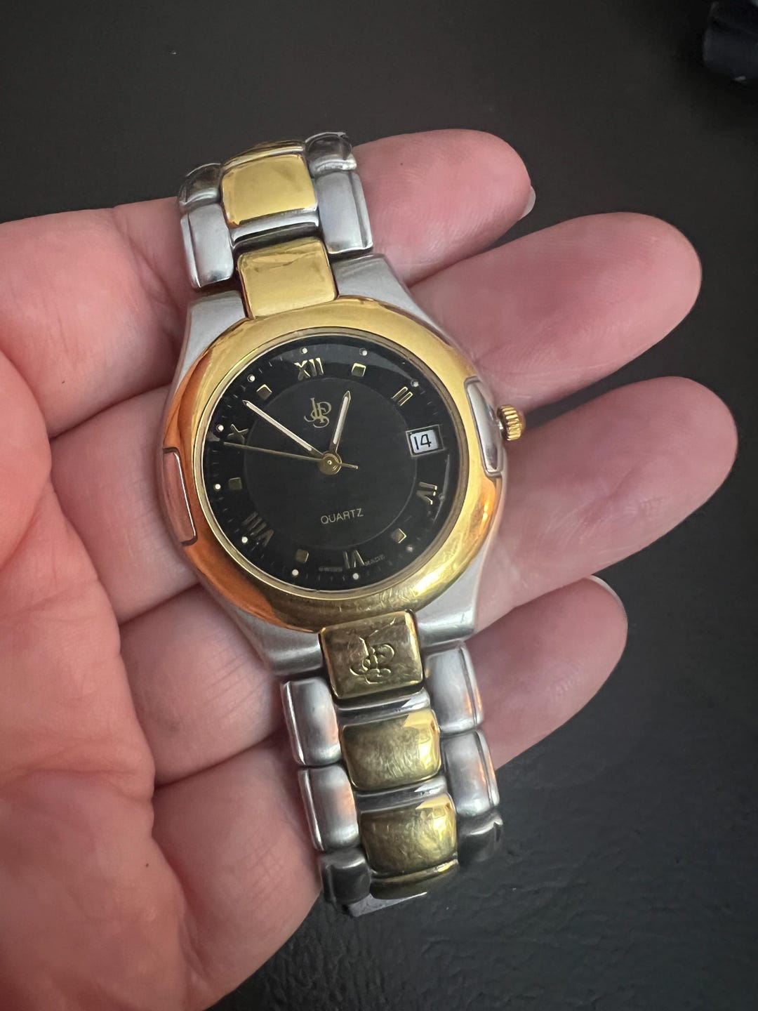 Vintage JPS Silver and Gold Tone Quartz Watch - Etsy