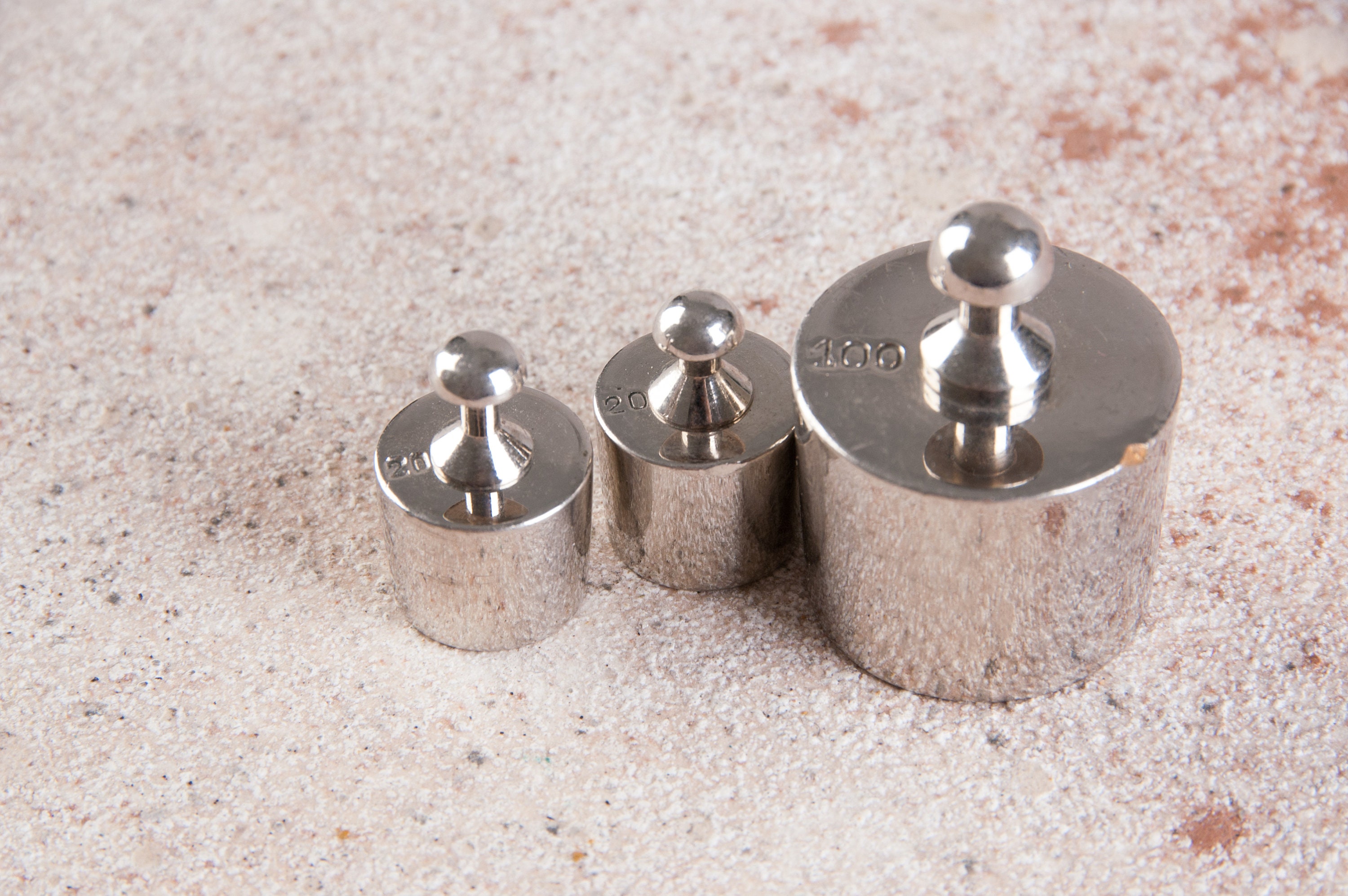 Antique bronze weights 20100 grams brass weights set of 3 Etsy