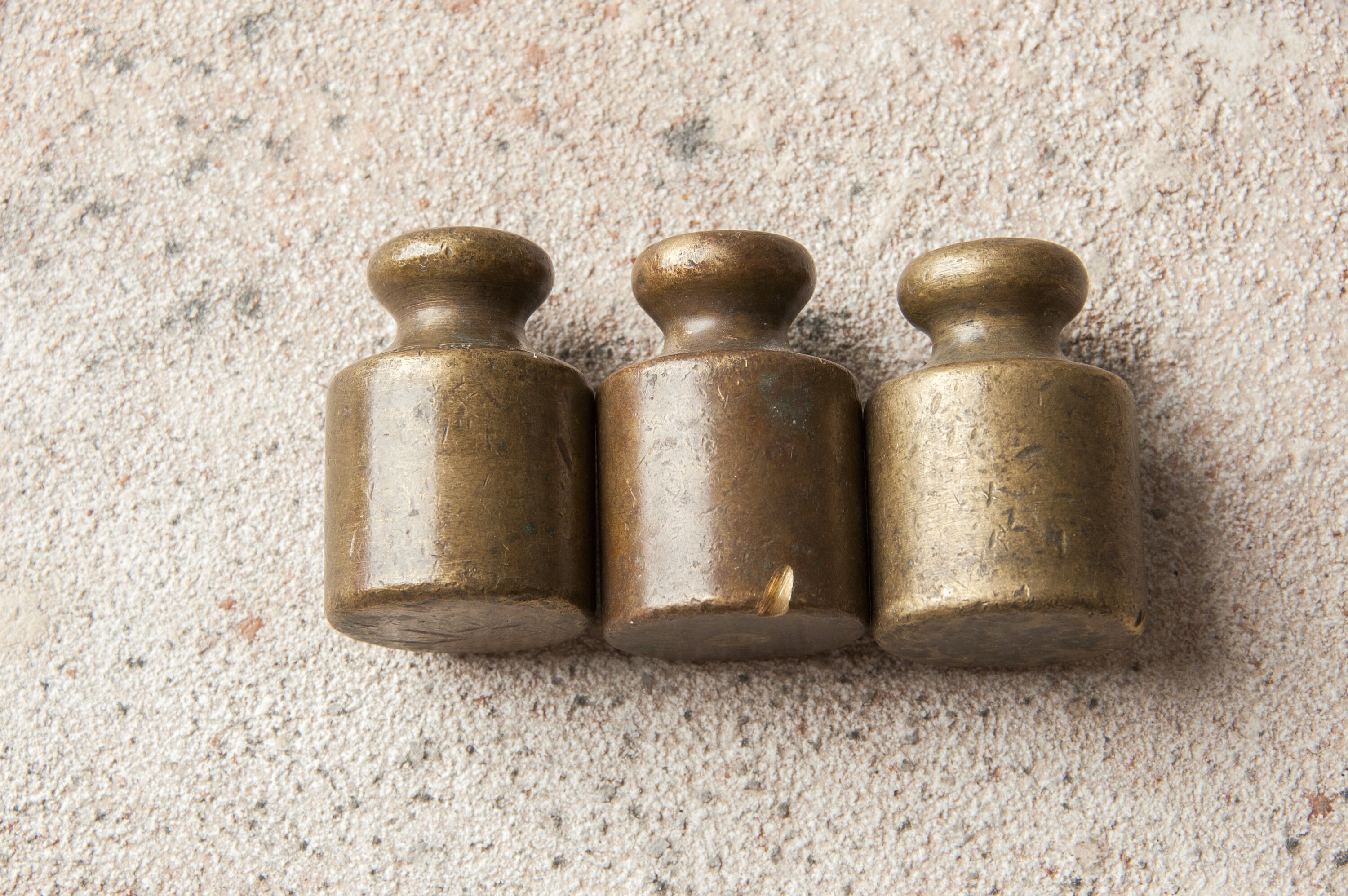 Antique brass weights 200 grams Bronze weights Set of 3 Etsy