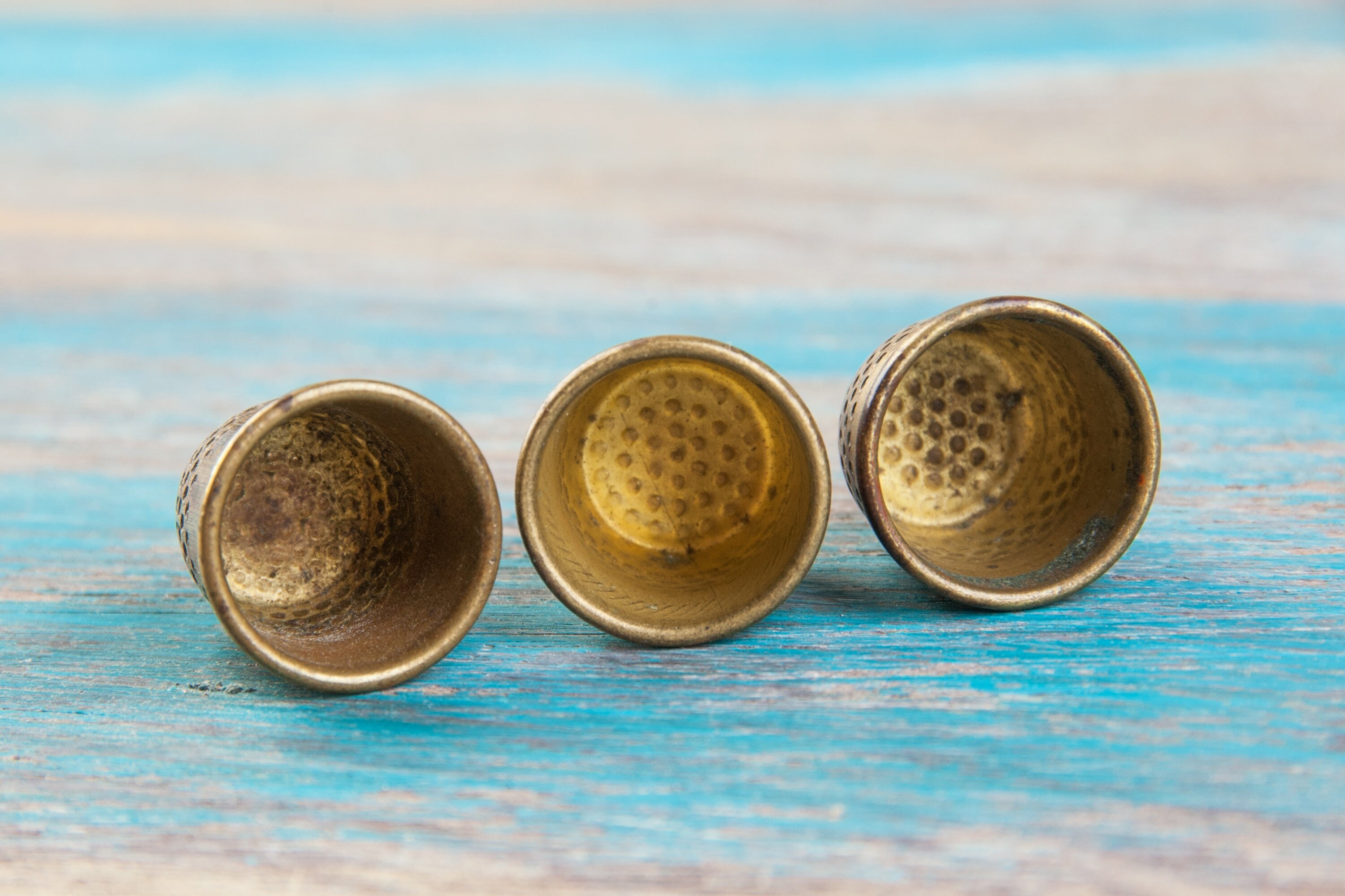 Antique brass thimbles vintage brass collectible thimble old Etsy