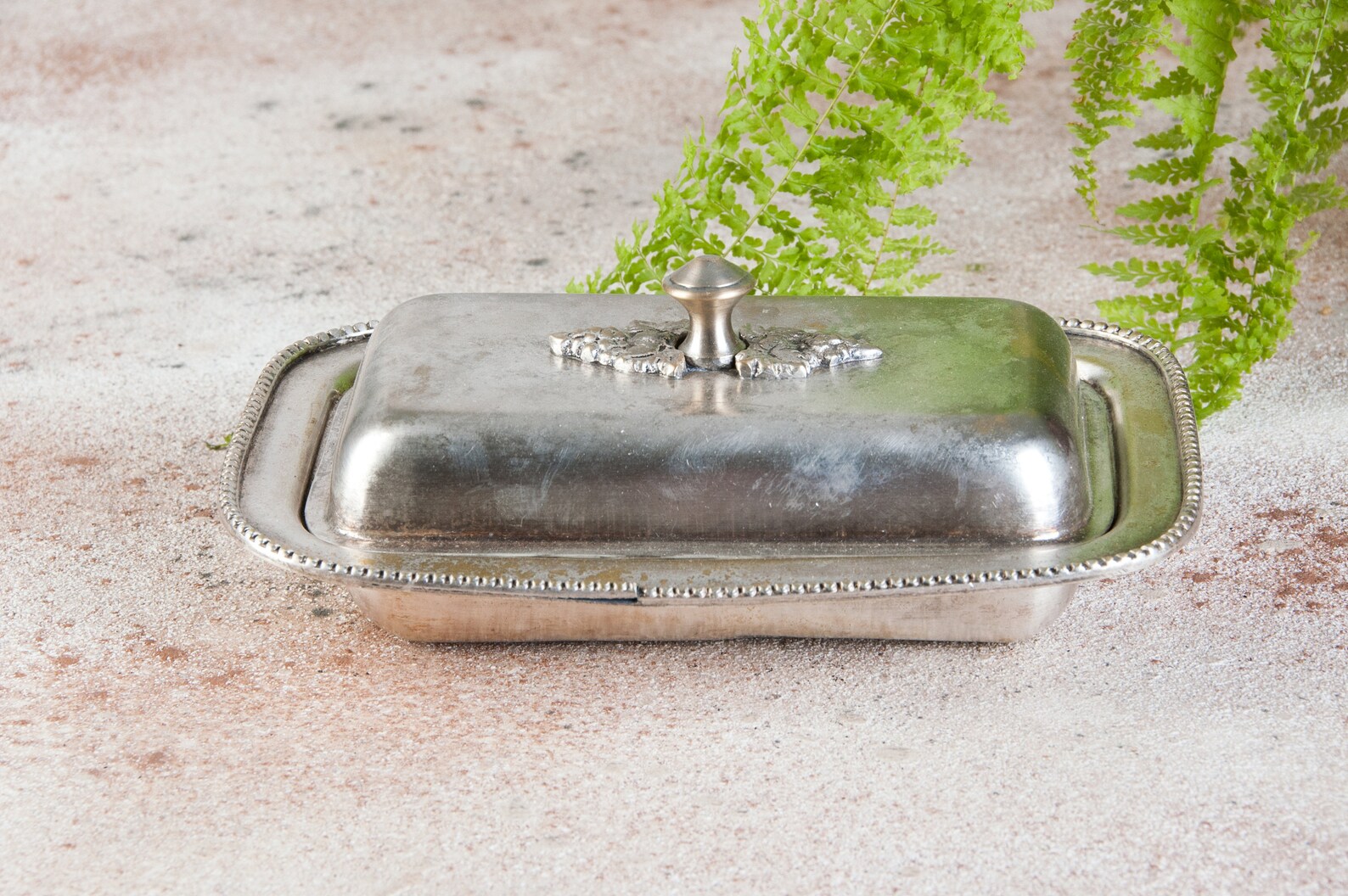 Vintage brass butter box Antique brass butter dish Metal Etsy