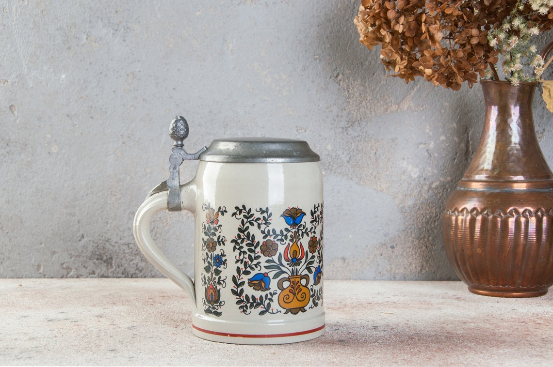 Vintage ceramic beer mug Collectible ceramic mug Old cup Etsy