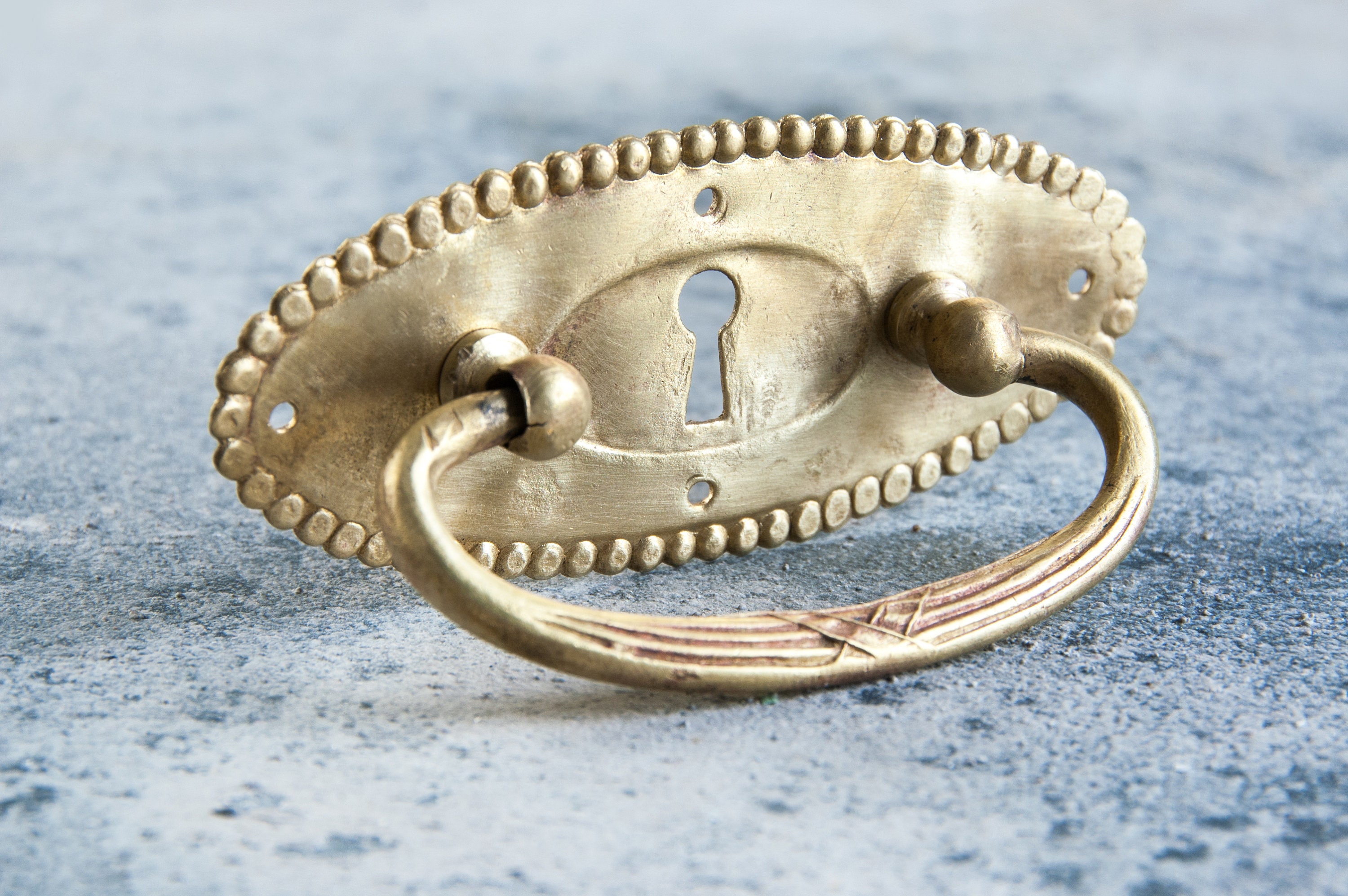 Furniture dresser handle Antique brass handle Furniture Etsy