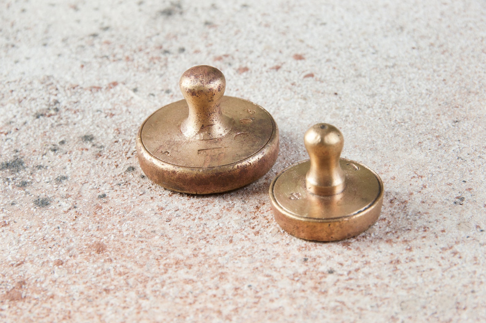 Antique bronze weights 4080grams Brass weights Set of 2 Etsy