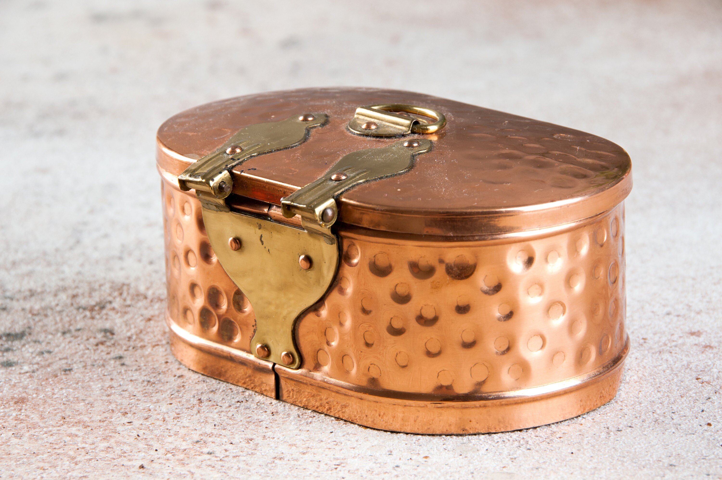 Swedish vintage copper box small copper tresure chest copper Etsy