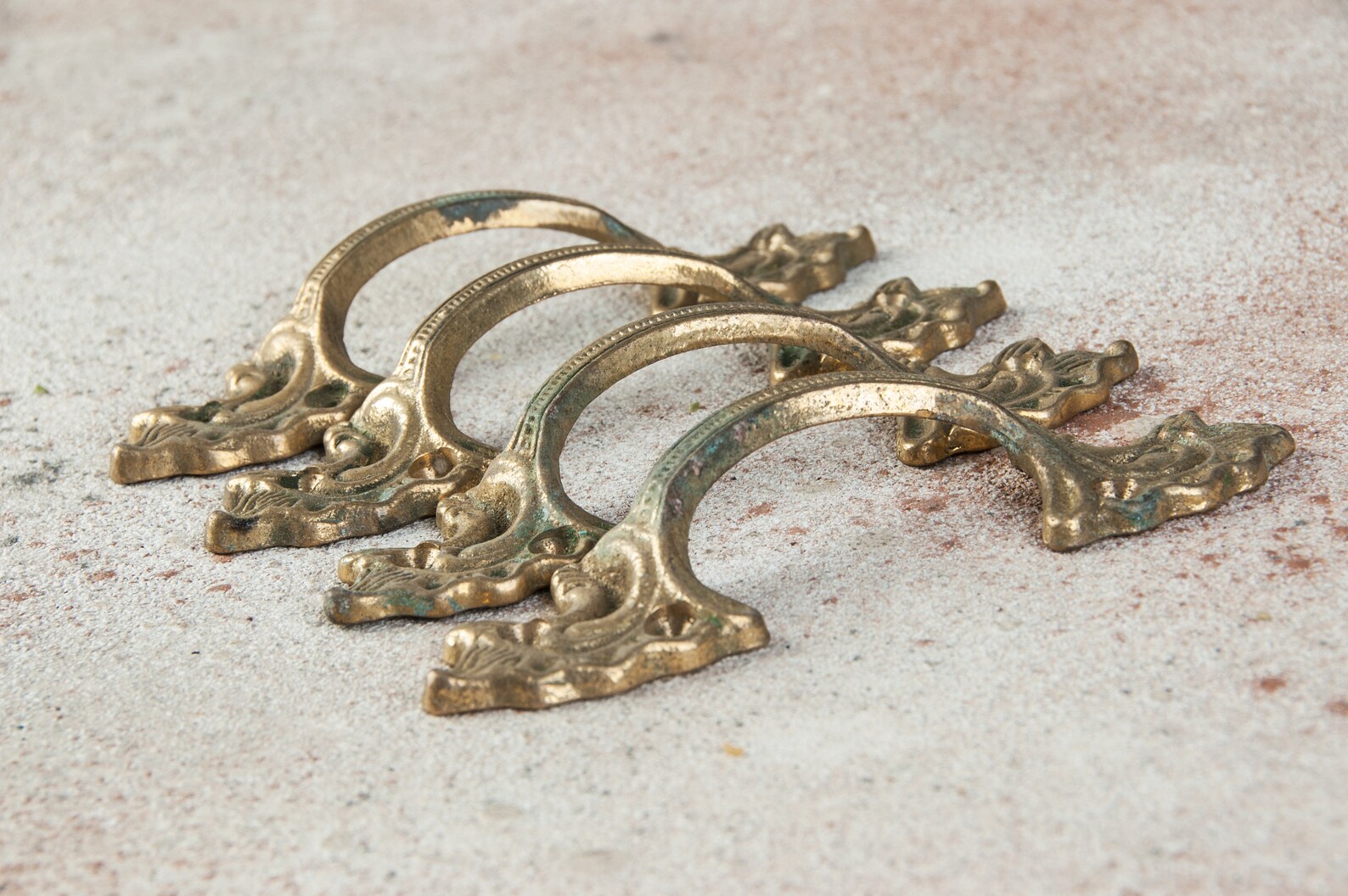 Furniture dresser handles Vintage bronze handles Antique brass Etsy