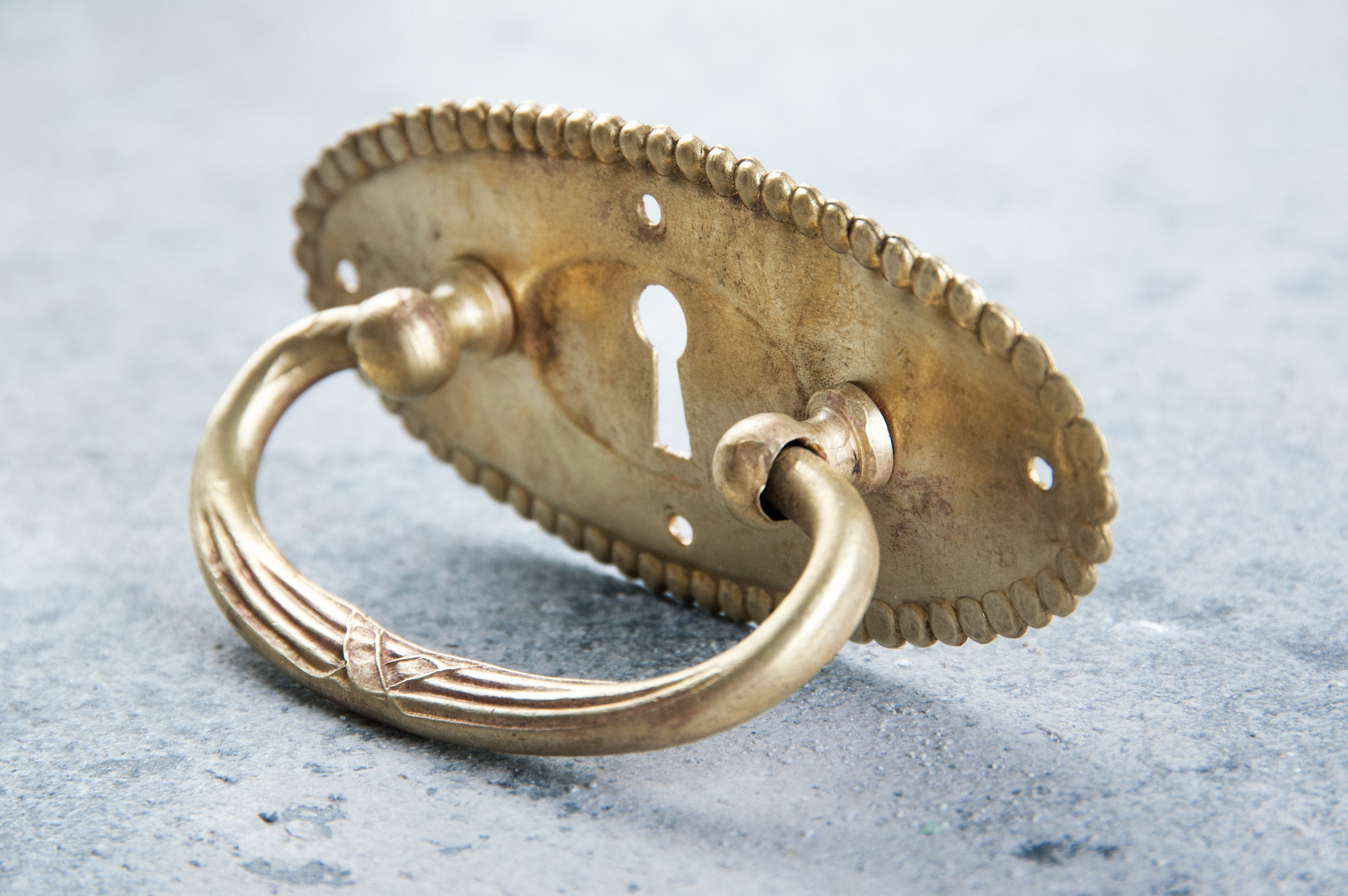 Furniture dresser handle Antique brass handle Furniture Etsy