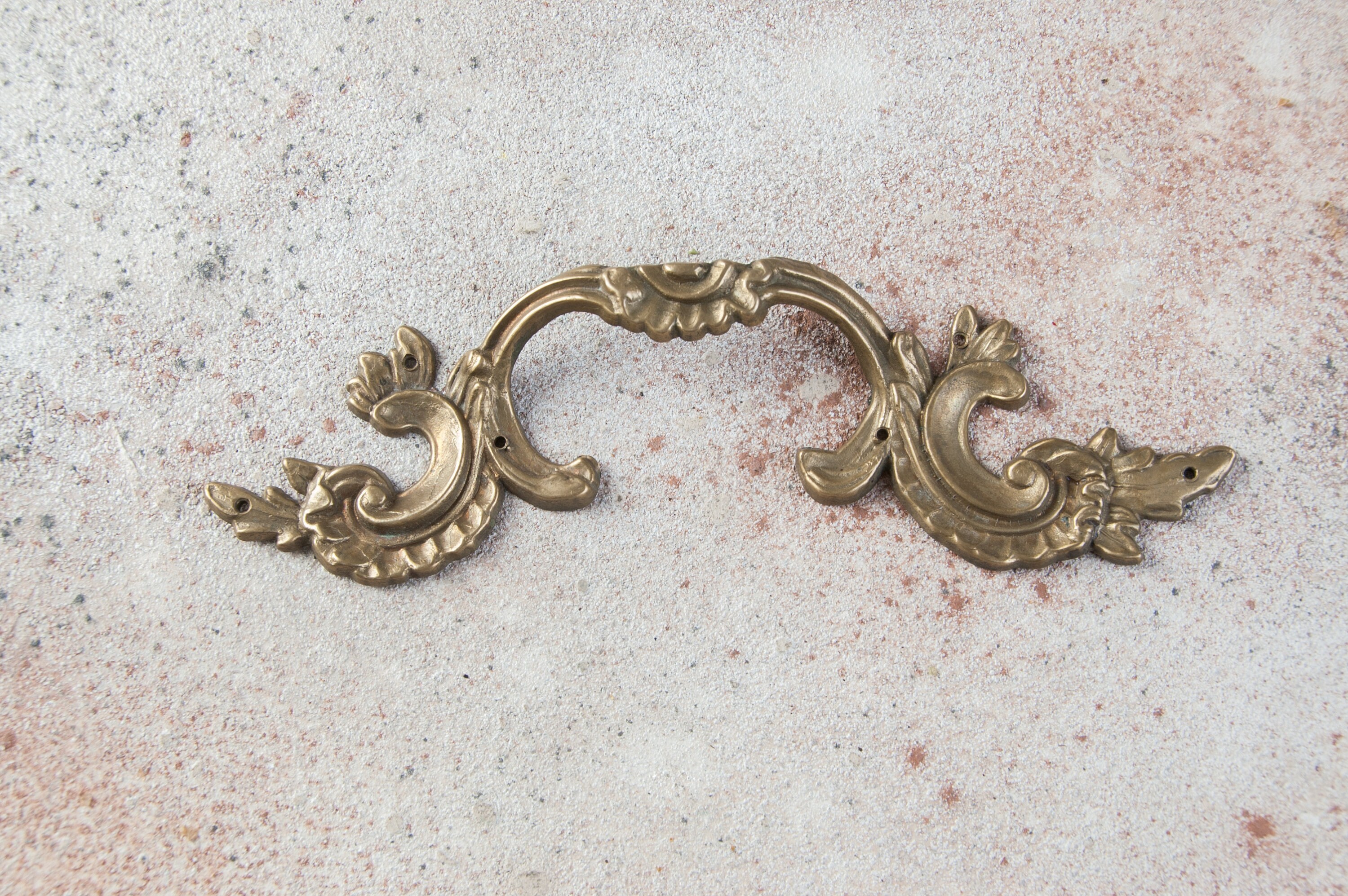 Large furniture dresser handle Vintage bronze handle Antique Etsy