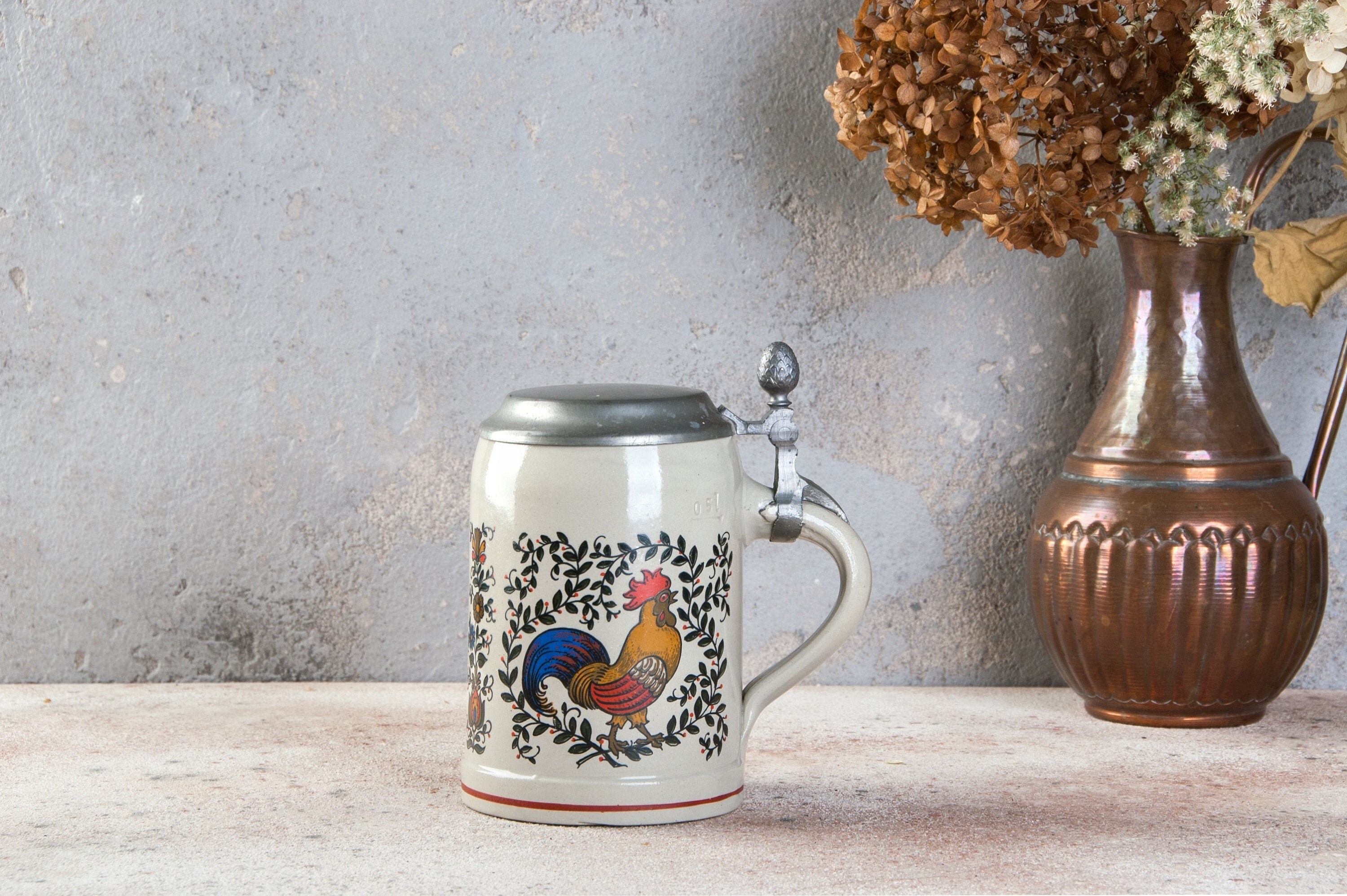 Vintage ceramic beer mug Collectible ceramic mug Old cup Etsy