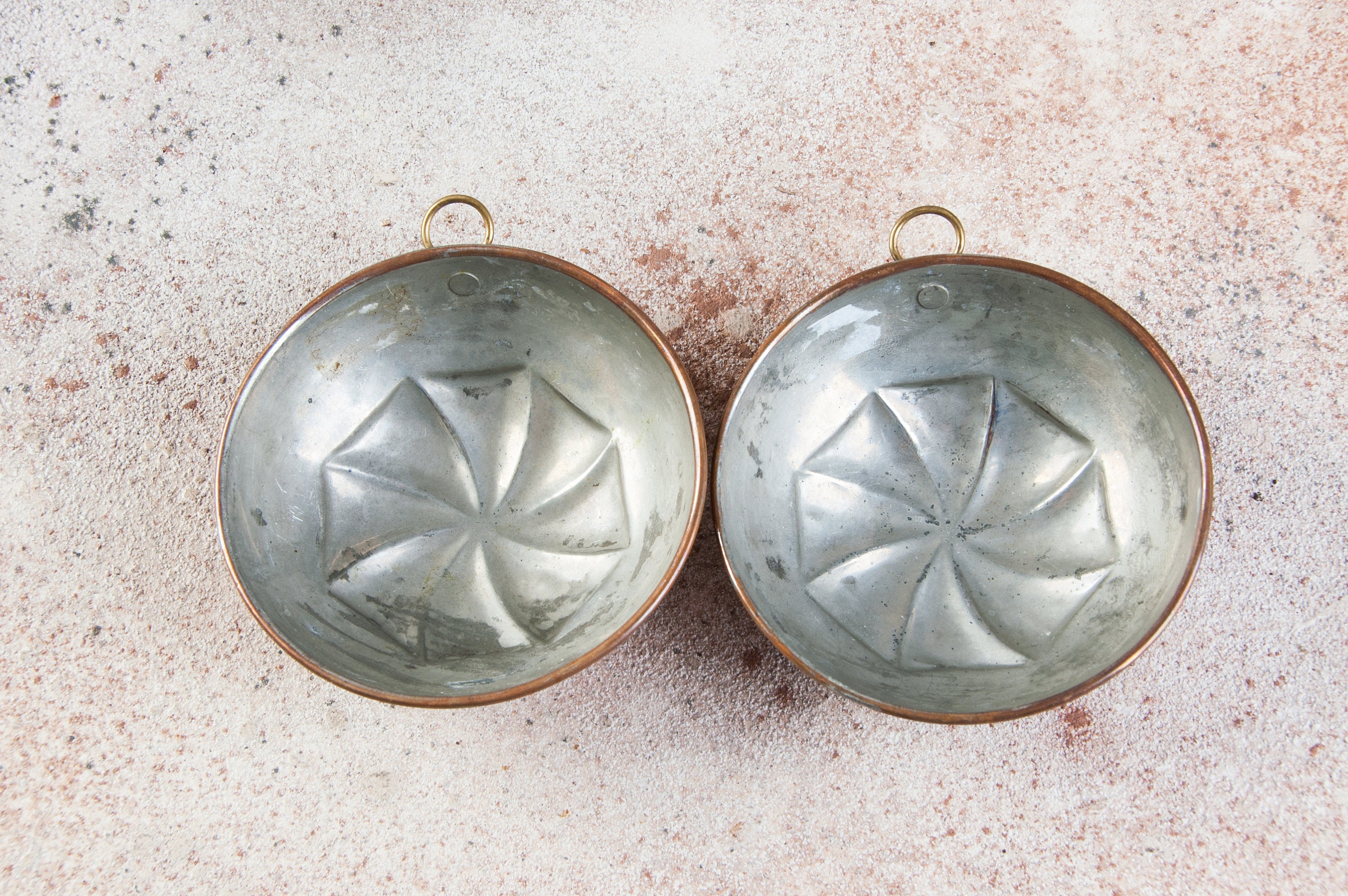Vintage Kupferform Kleine Kupfer Tortenform 2er Set Küchen | Etsy
