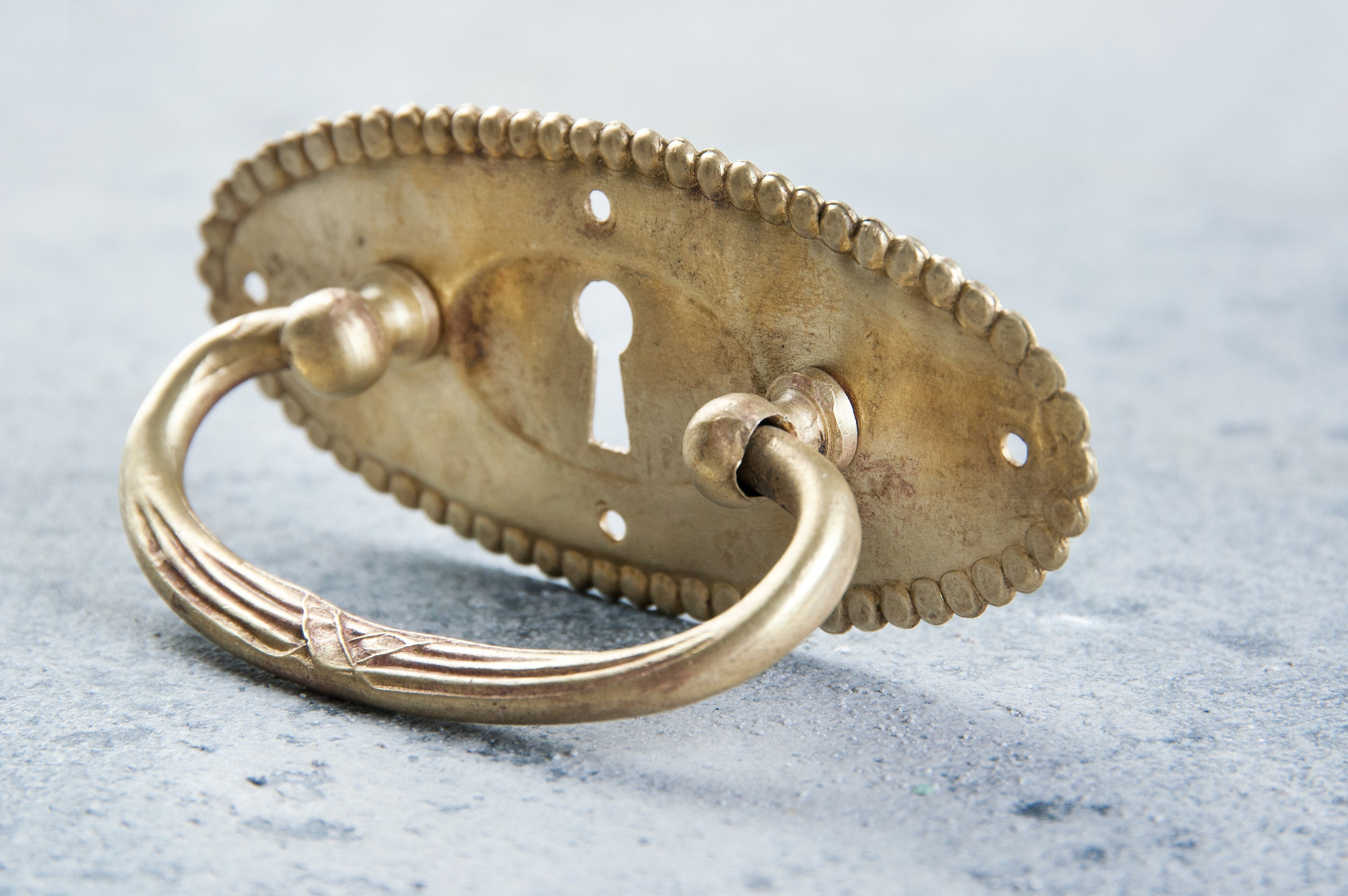 Furniture dresser handle Antique brass handle Furniture Etsy