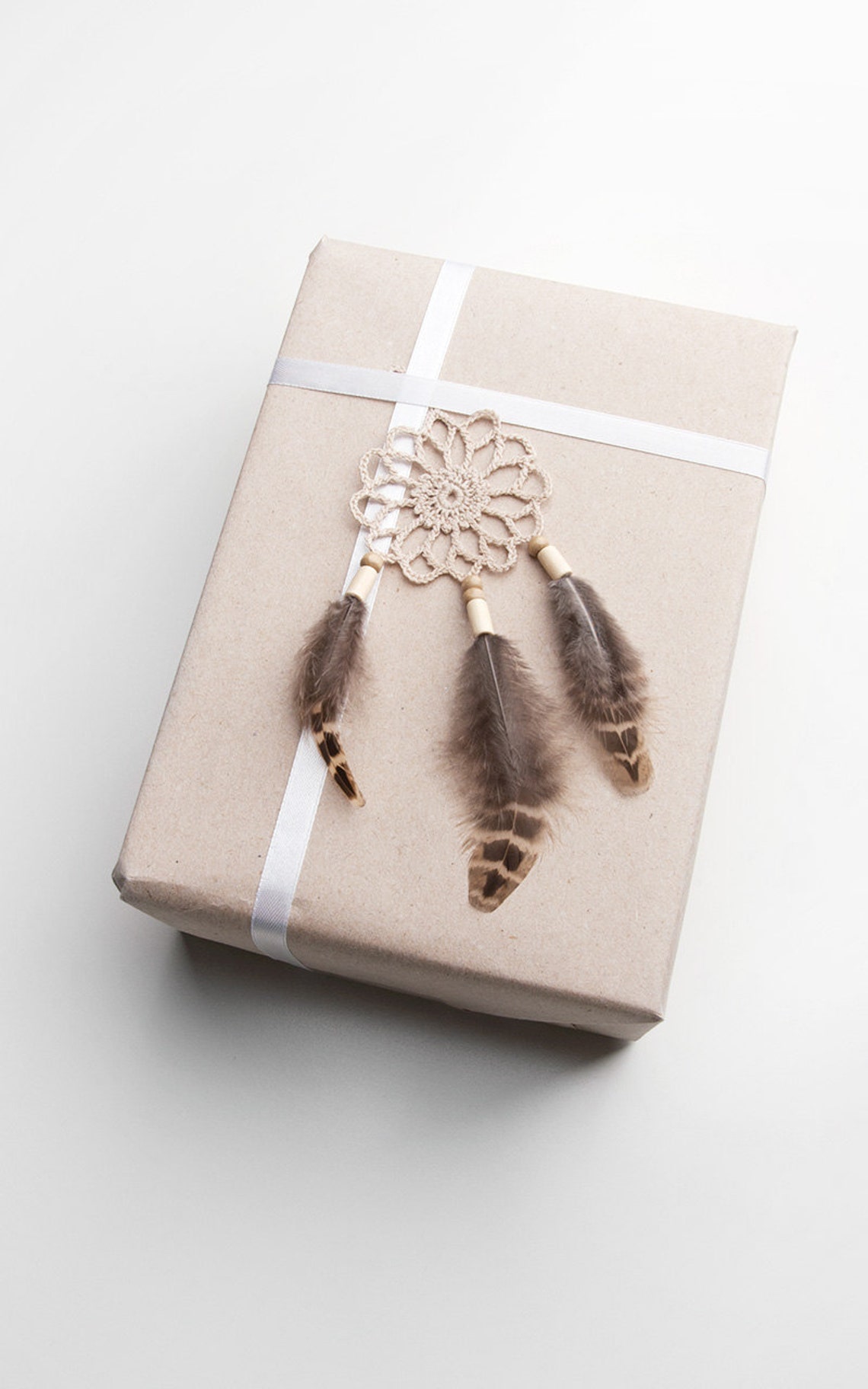 Set of 6 Mini dream catchers beige dreamcatcher packaging Etsy