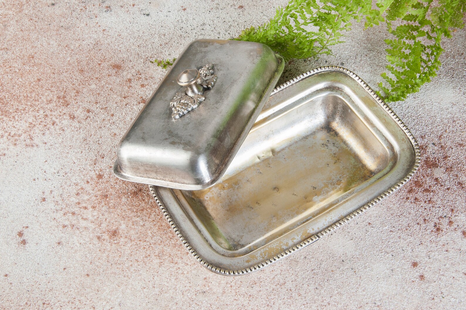 Vintage brass butter box Antique brass butter dish Metal Etsy