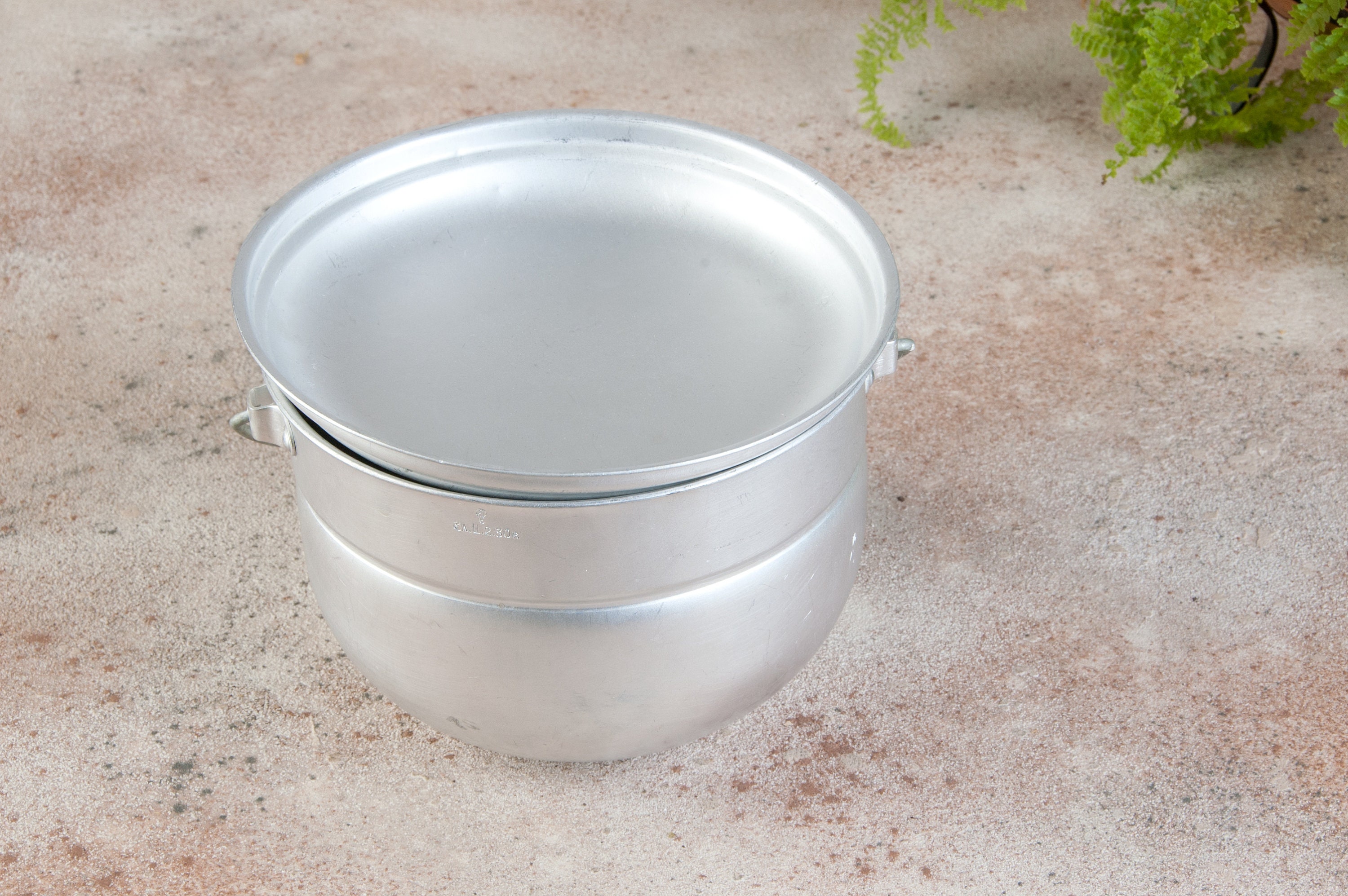 Tourist aluminium pot Vintage campfire boiler Camping cauldron Etsy