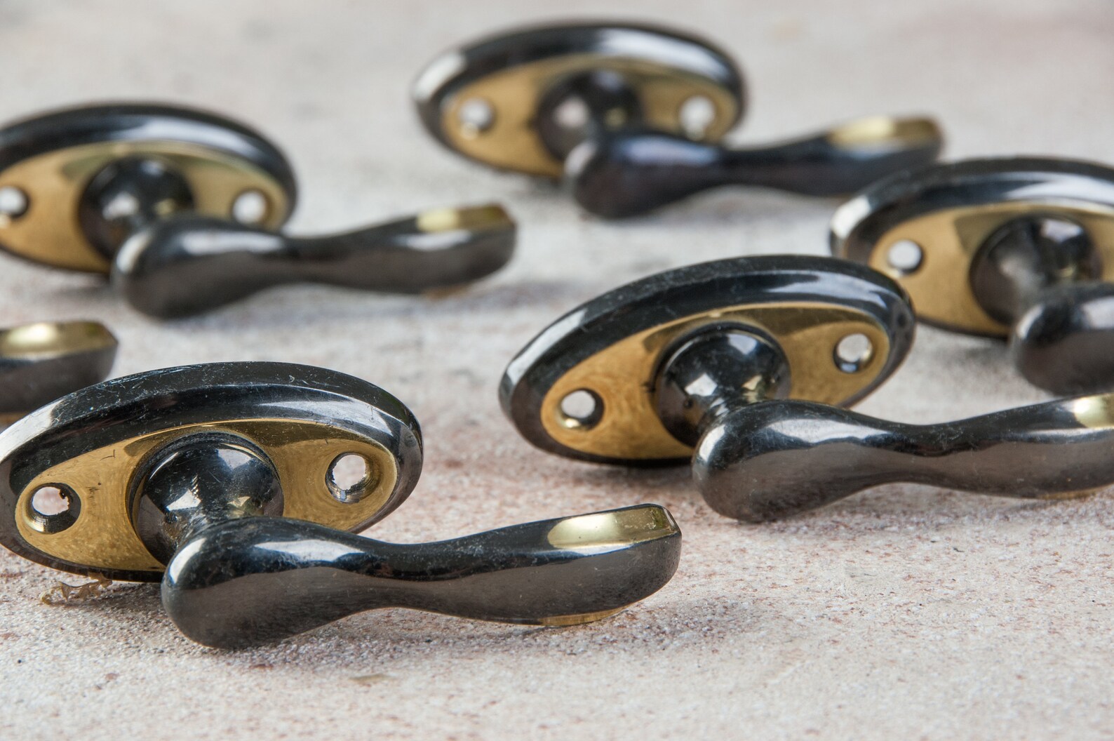 Vintage bronze handles Window handles Set of 6 Etsy