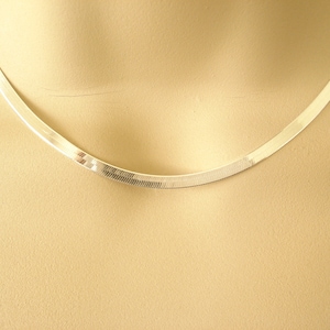 Sterling Silver Chain...Italian Herringbone chain, .925 solid sterling silver, Snake chain, Magic Herringbone chain, flat snake chain