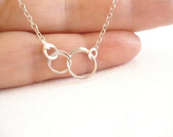 Collana girocollo Romantica 3 fili lucchetto cuore e iniziali - Argento 925 rosa