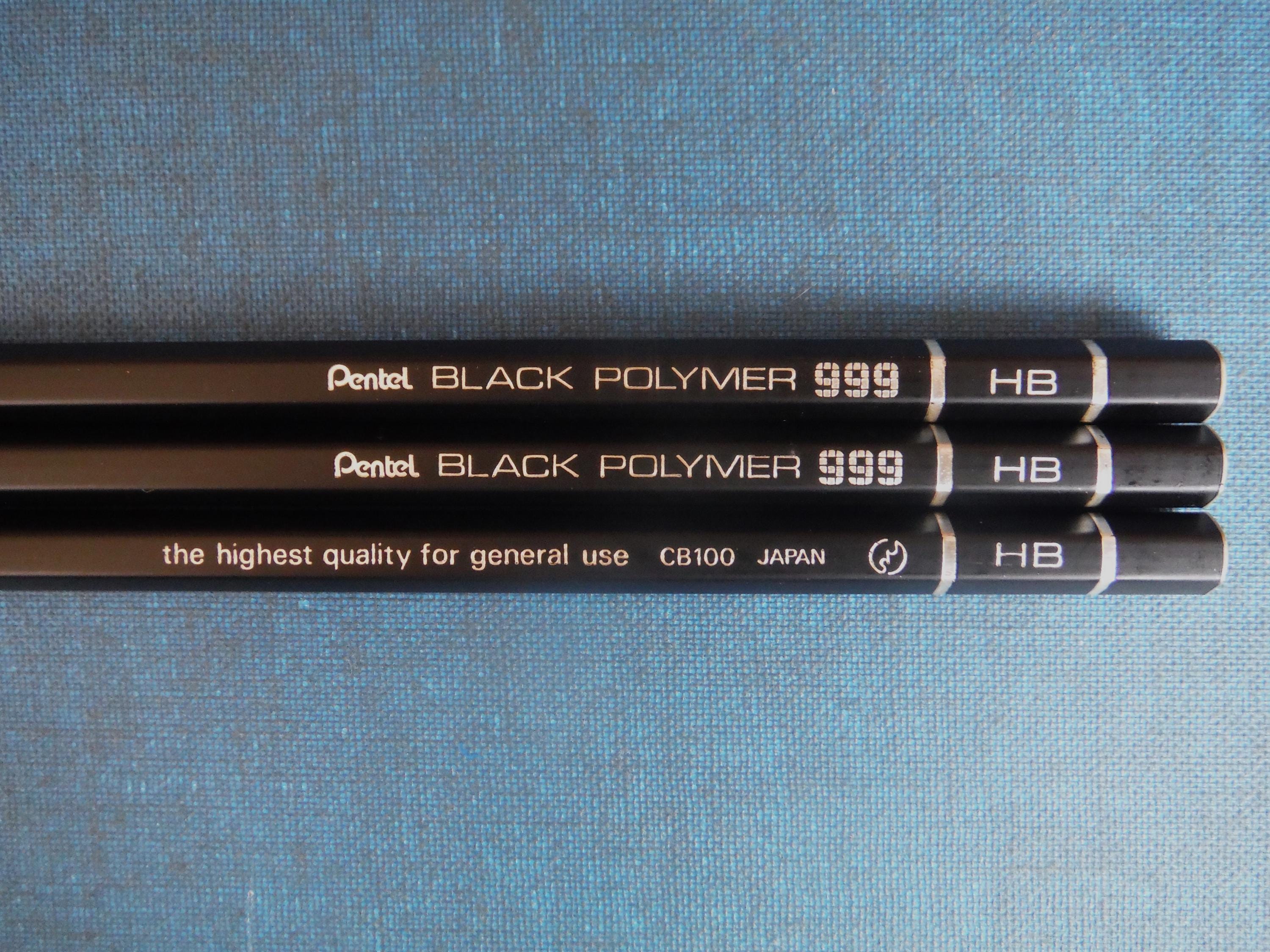 Single (x1) Vintage Rare, Pentel Black Polymer 999 Pencils