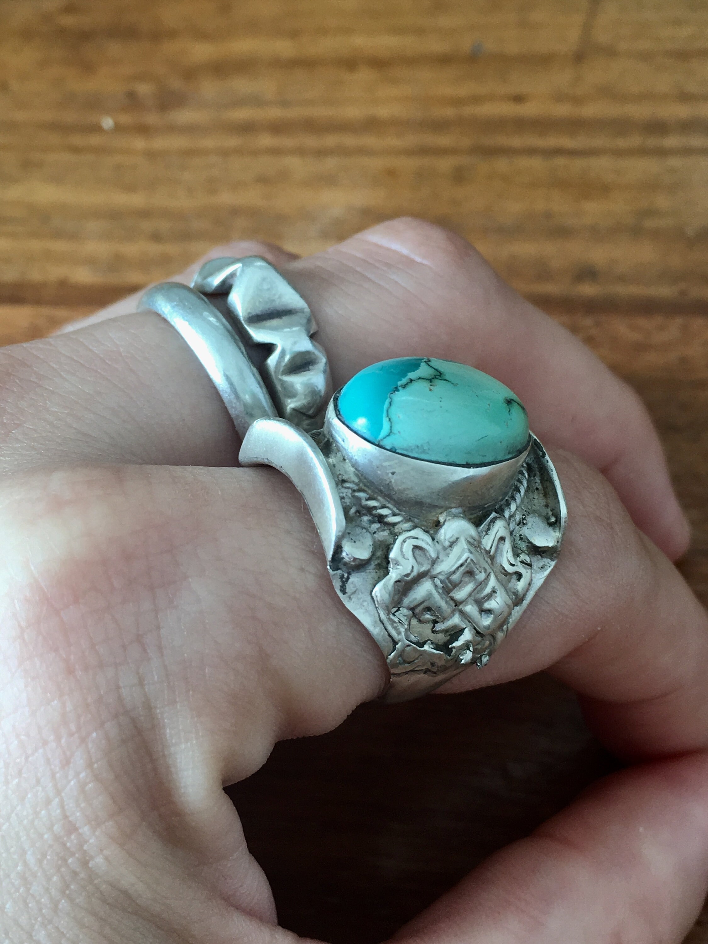 SILVER925 INDIAN TURQUOISE RING/シルバー/リング