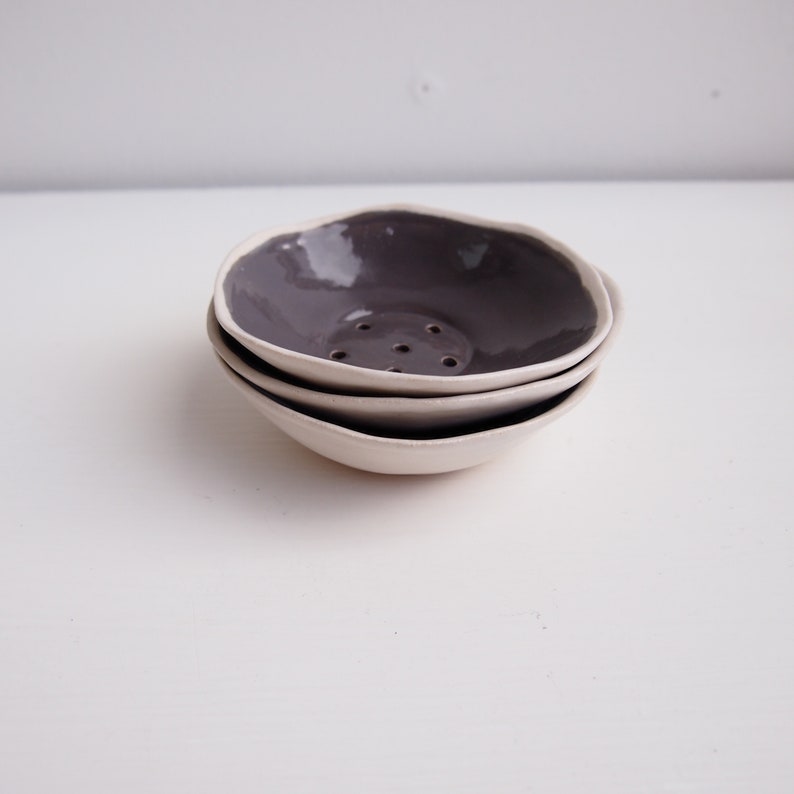 Handmade Grey Gloss Ceramic Soap Dish Grey Pottery Soap Dish Etsy UK