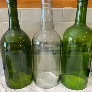 Cut wine bottles- LARGE