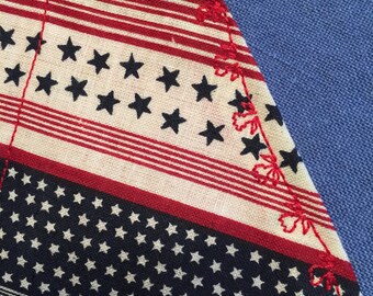 Patriotic Over The Collar Dog Scarf