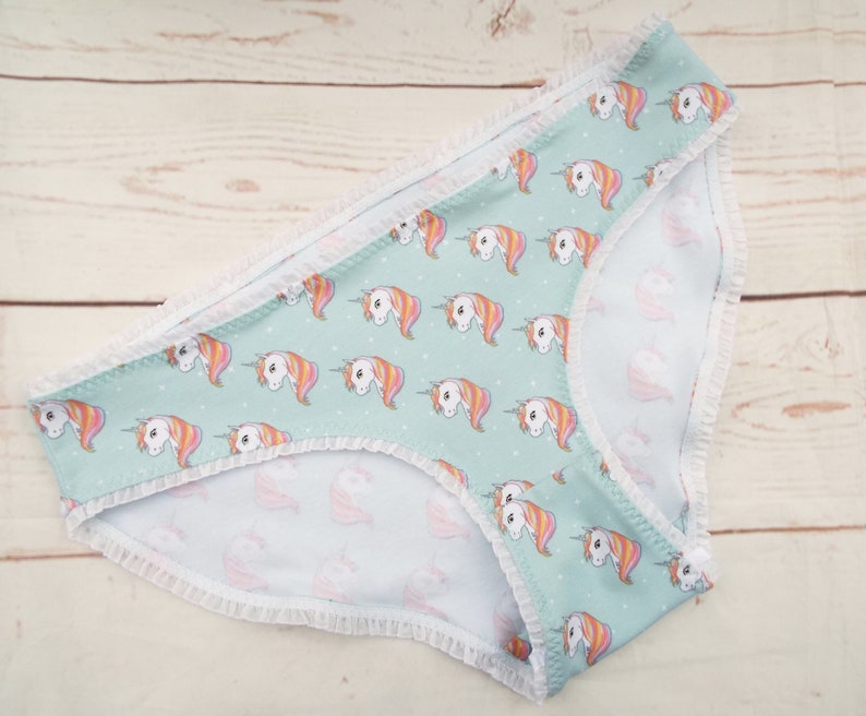 Unicorn Pastel Panties Low Rise Mint Green Ready to Ship Etsy
