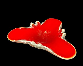 Super Mod FRATELLI TOSO MURANO Biomorphic Cased Glass Dish | Ashtray | Bowl