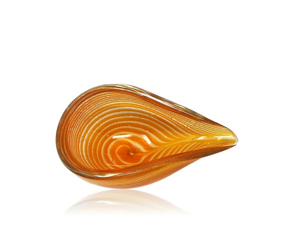 DAZZLING MID-Century MURANO Spirale Glass Bowl | Trinket or Candy Dish | Ash Receiver