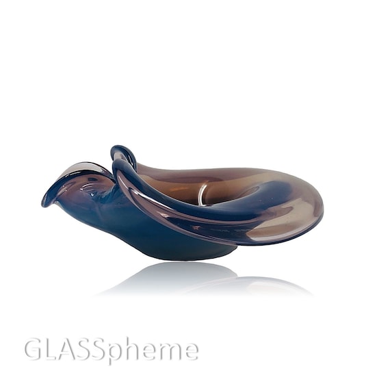 C.1950s MOD MURANO Cenedese Purple Opalescent Cased Glass Bowl | Dish | Ashtray