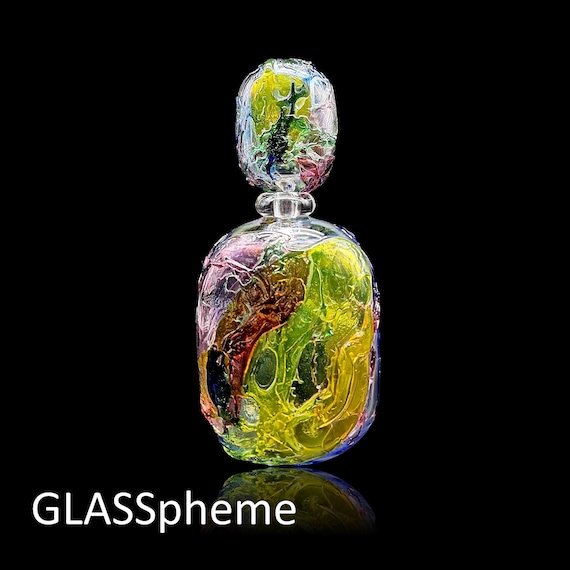 XXL MAGICAL Formia MURANO Sbruffi Glass Perfume Bottle | Decanter -- Signed!