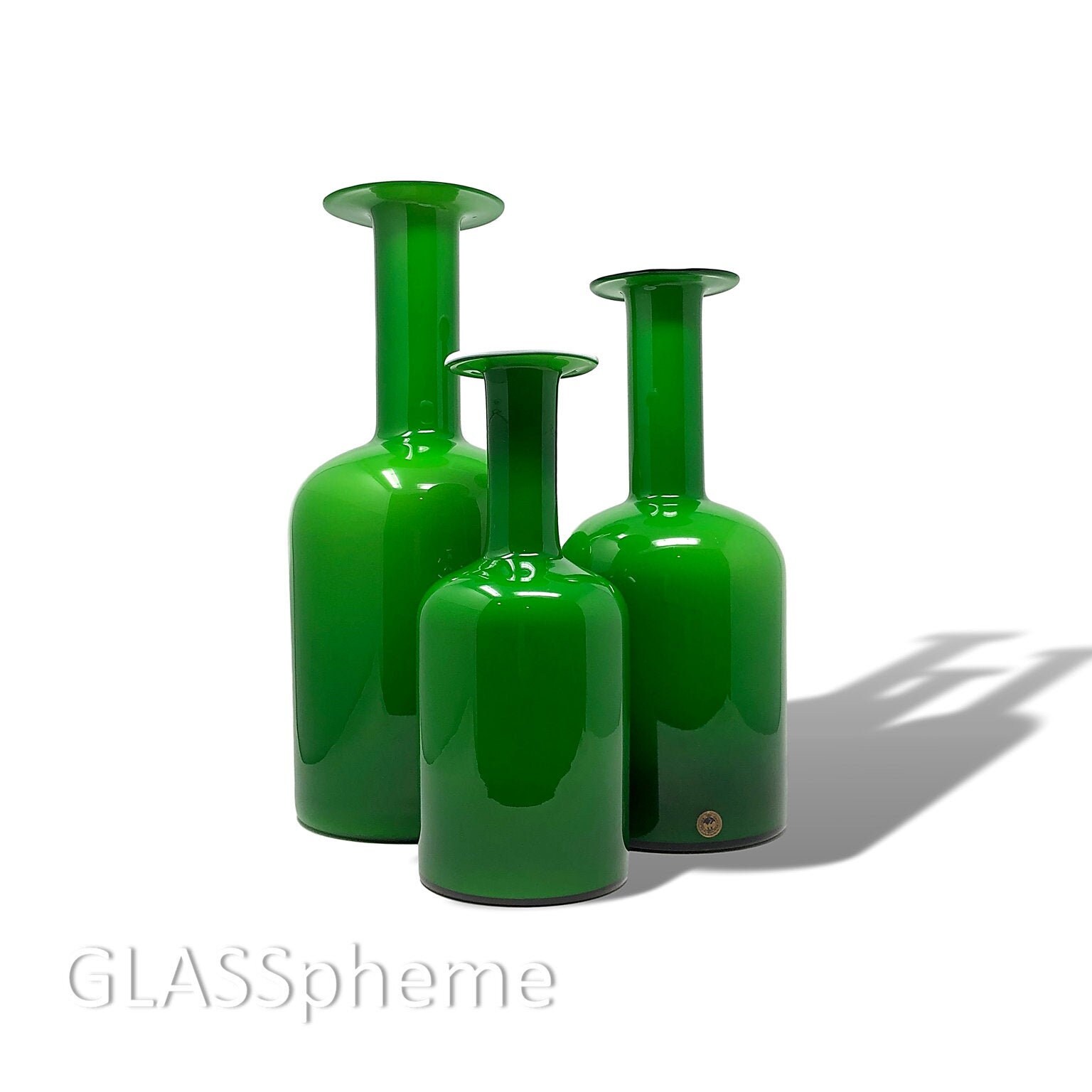 Magnificent SPACE Age HOLMEGAARD GULVASE Cased Glass Vase Collection in