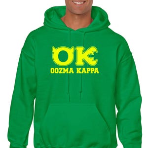 OK OOZMA KAPPA Hooded Sweatshirt | Monsters University Costume Hoodie | Disney Family Apparel | Available in Unisex Mens Kids Sizes