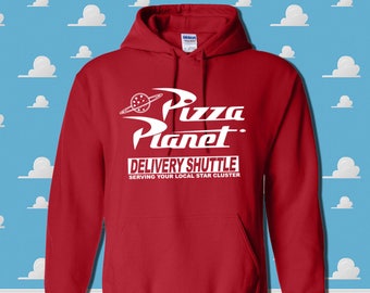 Pizza Planet Delivery Shuttle Hoodie Disney Toy Story Inspired Hooded Sweatshirt Disney Family Trip Cozy Hoodie