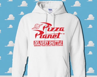 Pizza Planet Delivery Shuttle Hoodie Disney Toy Story Inspired Hooded Sweatshirt Disney Family Trip Hooded Sweatshirt