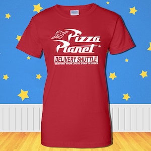 Pizza Planet Delivery Shuttle T-Shirt Disney Toy Story Inspired Tee Womens Mens Kids Sizes Available