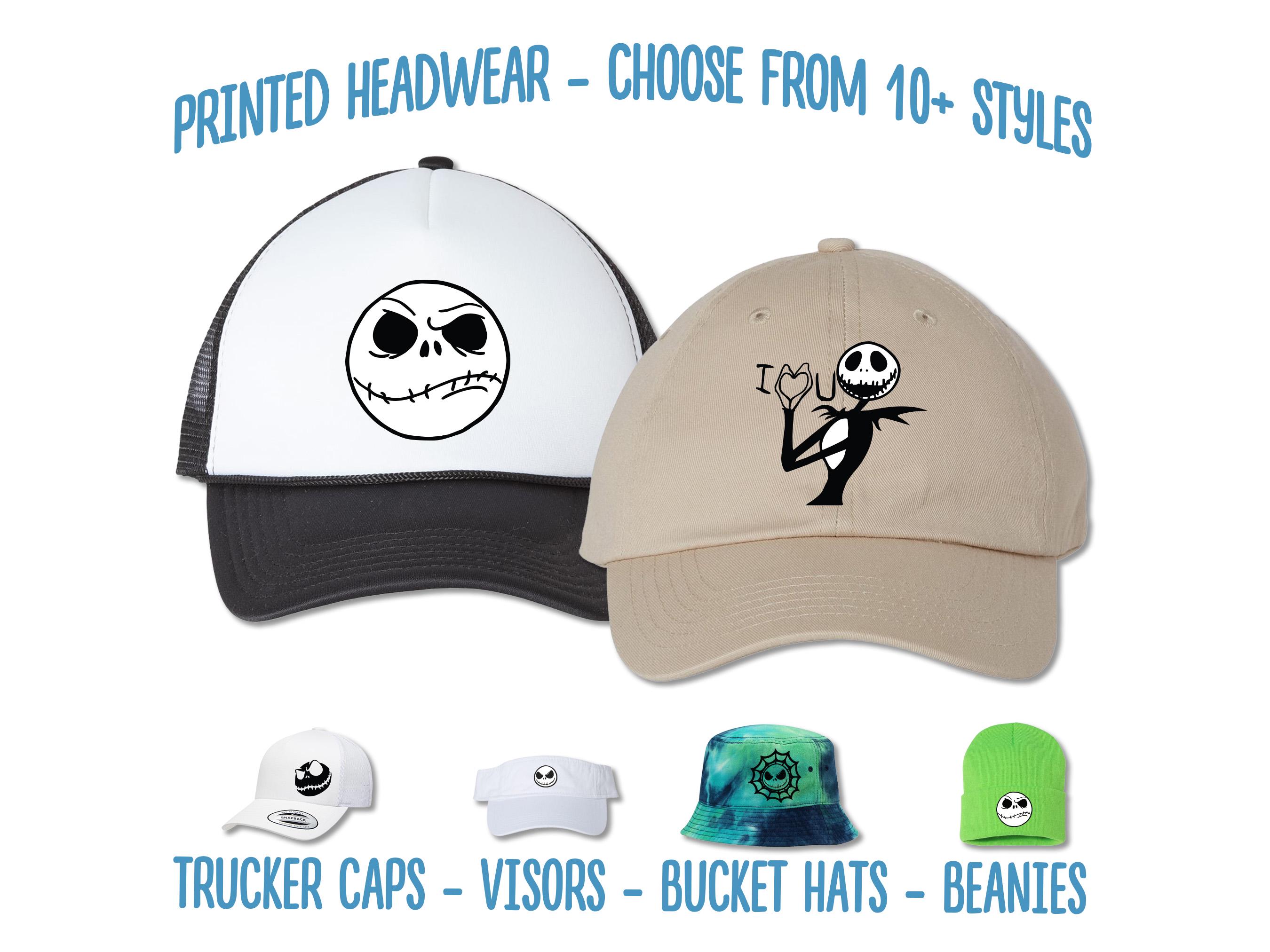 Disney Halloween Sunvisor Hat Jack Skellington Spooky Nightmare Before Christmas Disney Bucket Hat - Jack Skellington - Faces main image 3