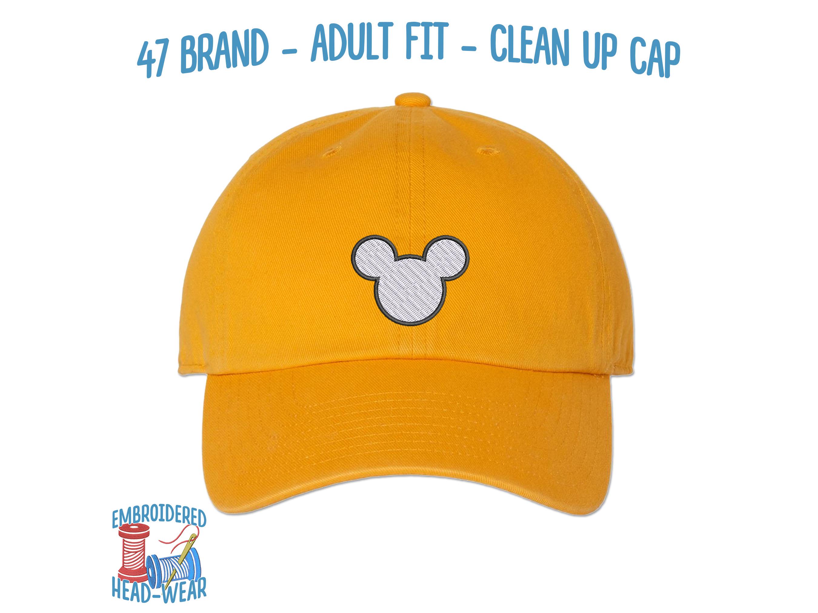 Retro Vibe DISNEY PARKS Beanie Golden Yellow Mickey Mouse Embroidered Logo OSFM Mickey Mouse Embroidered 47 Brand Clean up Cap | Adult  main image 4