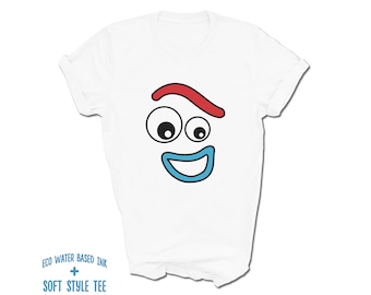 Forky Face T-Shirt | Forky Emoji Tee | Toy Story Forky Design Shirt | Forky Happy Face Shirt | Forky Halloween Costume T-Shirt
