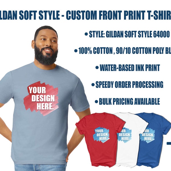Gildan Soft Custom Tshirt - Etsy