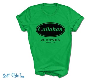 Callahan Auto Parts Classic T-Shirt | Tommy Boy Film Shirt | Cosplay Costume | Sandusky OH | Printed on Premium Soft Style Tee