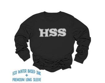 Monsters University HSS Long Sleeve Shirt | Monsters Inc HSS Eta Hiss Hiss T-Shirt | Premium Adult Unisex Long Sleeve HSS Squad Group