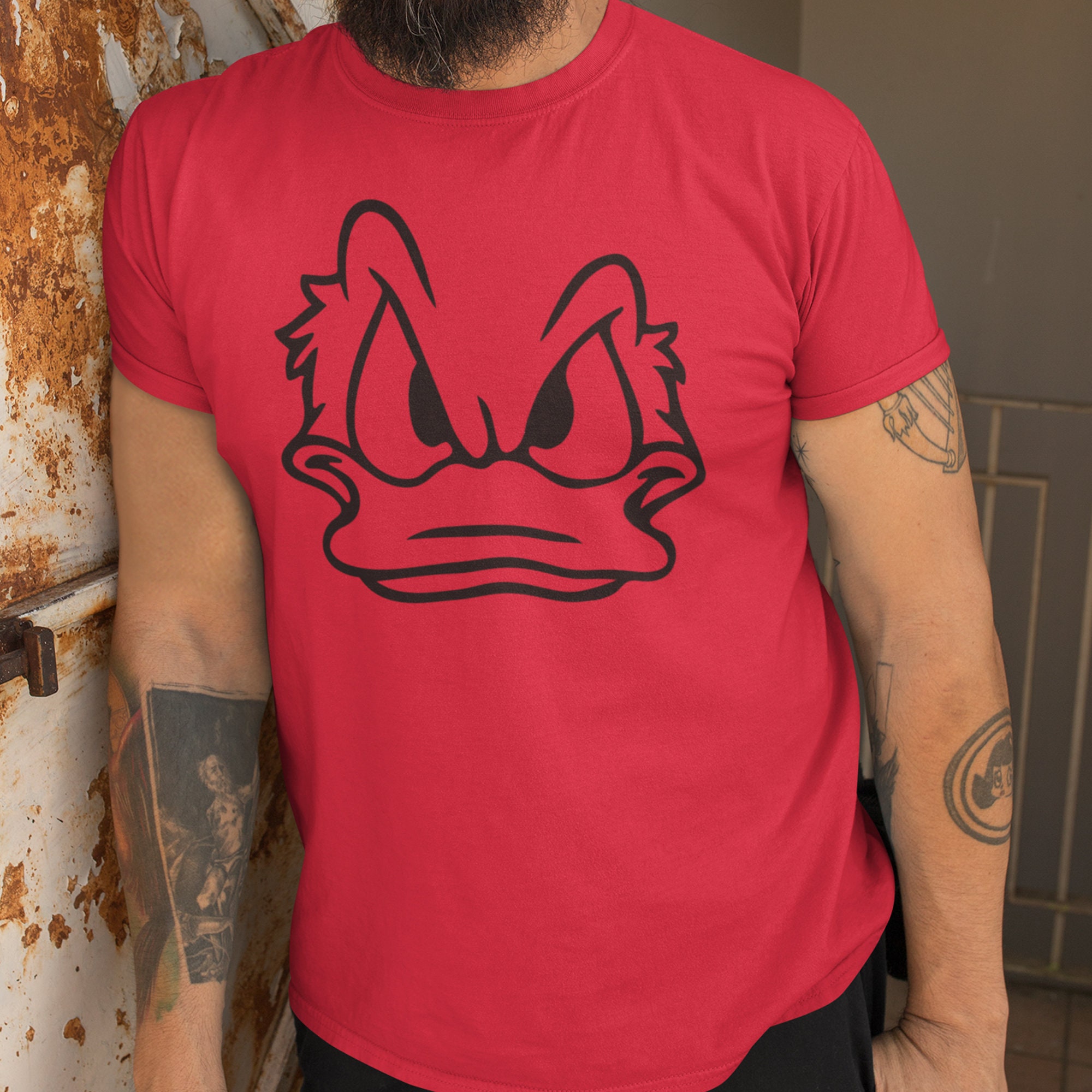 Donald Duck Angry Face T-shirt Funny Donald Duck Tee Printed on Premium  Soft Style Tee Disney Family T-shirt - Etsy