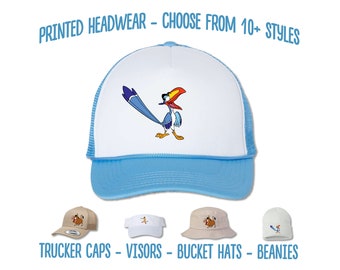 Lion King Zazu Bird Hat | Timon and Pumba Printed Hat | Lion King Birthday Party Cap | Pumba Bucket Hat | Custom Beanie | Animal Kingdom Hat