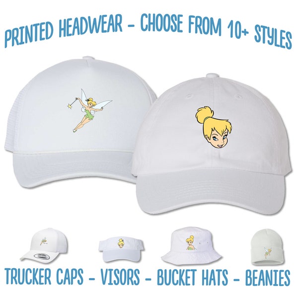 Tinker Bell Hat | Fairy Wings Hat | Fairy Rescue NeverBeast Lost Treasure Disney Bucket Hat Visor Trucker Youth Cap | Tinker Bell Birthday