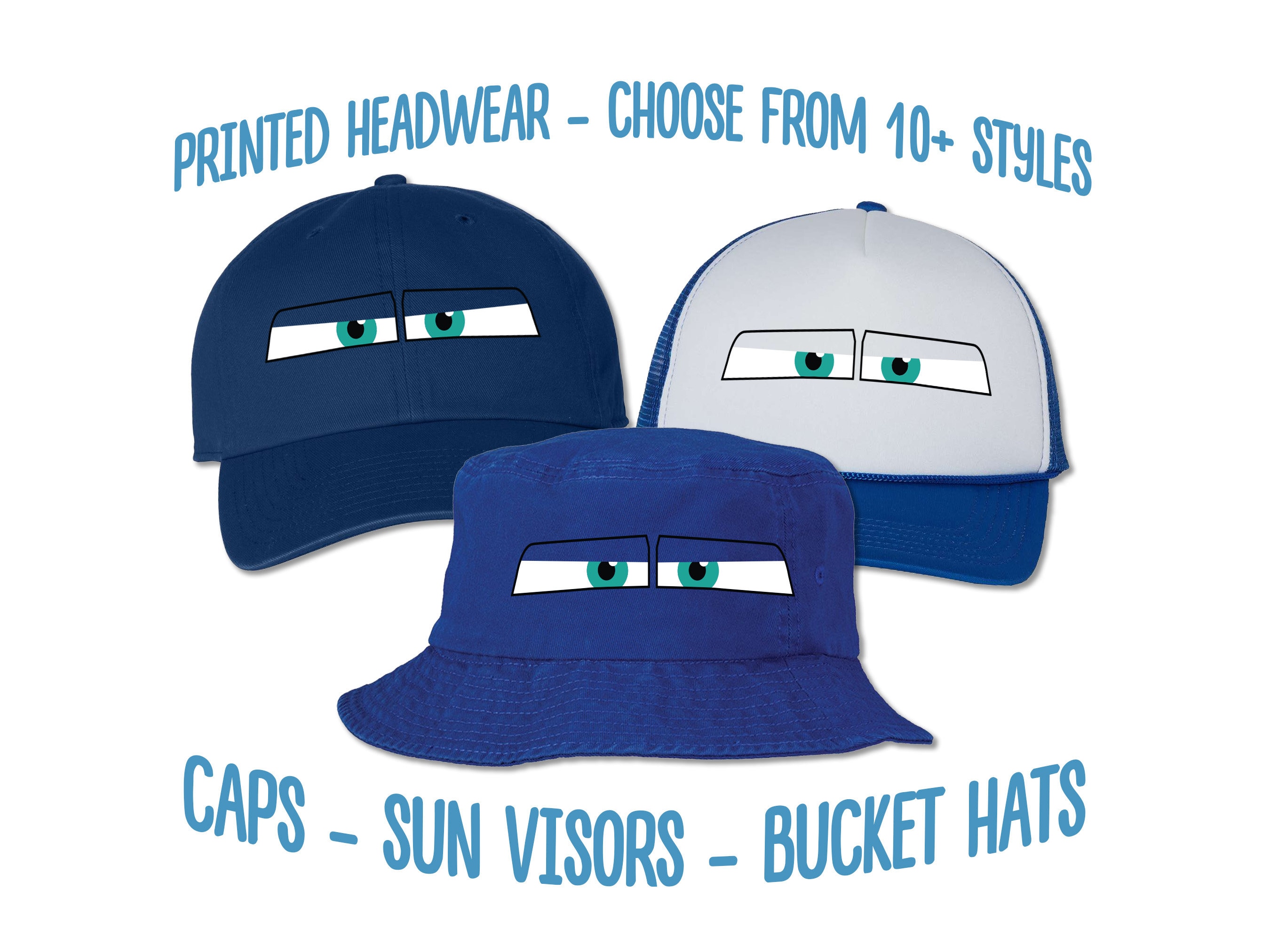 Doc Hudson Hat | Cars Doc Hudson Eyes Printed Hat | Cars Birthday