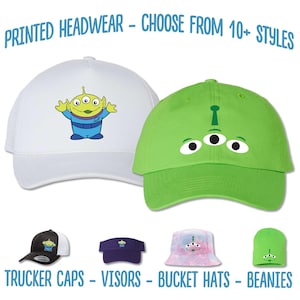 Toy Story Alien Hat | Alien Costume Printed Hat | Toy Story Aliens Cap | Alien Little Green Men Bucket Hat | Alien Beanie | Disney Costume