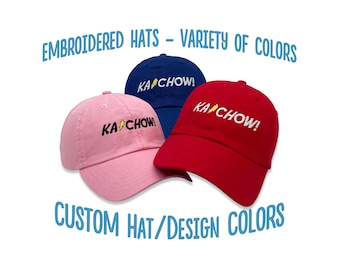 Sombrero bordado Lightning McQueen KaChow / Gorra de ajuste ajustable unisex para adultos no estructurados / Variedad de colores / Radiator Springs / Disney Dad